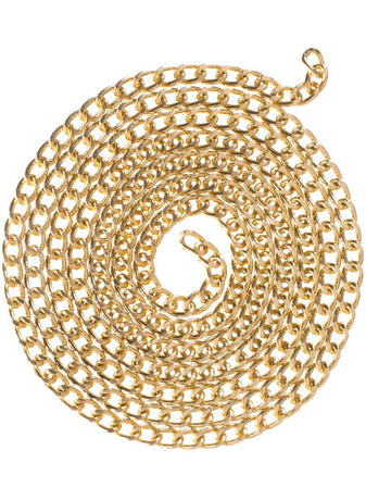 Long Gold Open End Single Strand Costume Chain