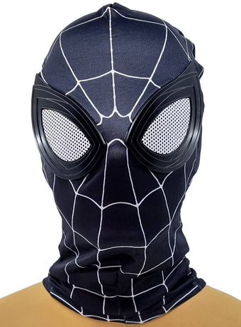 Spider Superhero Black Suit Costume Mask