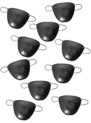 Basic Black Eye Pirate Patch 10 Pack Party Favours