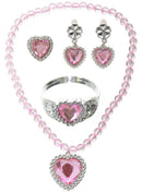 Light Pink 4 Piece Girls Princess Jewellery Set