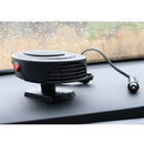 Car Heater, 12V 150W Car Fan, Car Windscreen Quick Defrost & Defog, Plug-in Cigarette Lighter, 2-in-1 Heating & Cooling Adjustable Thermostat, Black