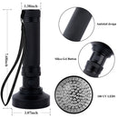 Ultraviolet Flashlights UV Detector, LED Flashlights  Pet Urine Detector for Cat Urine, Stains, Bed Bug, Batteries not Included (100-UV purple flashlight)