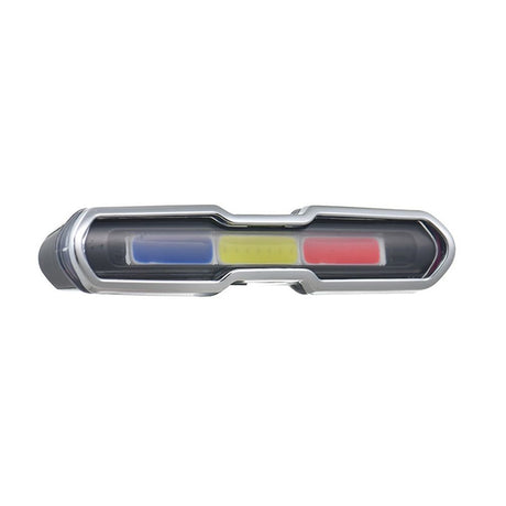 USB Rechargeable Tail Light, LED Night Cycling Bike Warning Rear Tail Light  for Cycling Safety(Red & Blue & White)