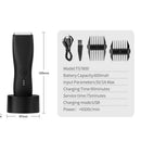 Body Hair Trimmer & Electric Shaver for Men and Women for Pubic Hair, Chest, Legs & Bikini Line, Waterproof & Rechargeable, （7800 Black Bottom）