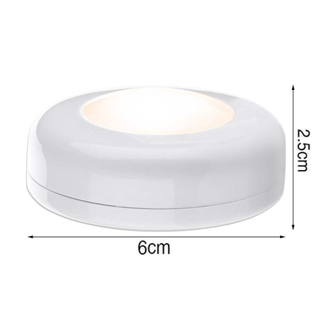 Closet Lights Battery Operated, Push Button, Tap, Press, LED with Remote Controll, Dimmable, Stick on Lights for Cabinet Counter Shelf (Six lights and two remote controls,Battery not included)