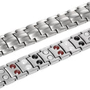 Zinc alloy Cross Bracelet for Men,Magnetic Therapy Bracelet with Magnets - with Double Row 4 Elements Magnets