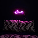 LED Neon Pink “Love” Wall Sign For Cool Light, Wall Art, Bedroom Decorations, Home Accessories, Party, Valentines Day, and Holiday Decor: Powered by USB Wire
