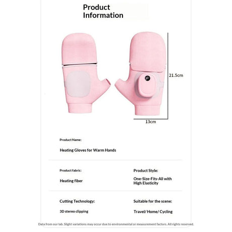 Heated Gloves for Women, Upgraded Smart Thermostatic Electric Heated Fingerless Gloves Rechargeable for Women Men, Winter Hand Warmer for Work Cycling Skiing Outdoor Snow (Pink)