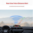 Car Reverse Parking Radar System with 8 Parking Sensors Distance Detection + LED Distance Display + Sound Warning (Black Color)
