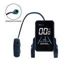 1 PCS Electric Bike Display Plastic+Metal 36V-72V Waterproof LCD Display NC-81F Electric Bike Panel Dashboard,Waterproof Connector, Black