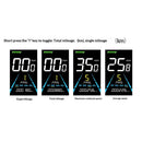 1 PCS Electric Bike Display Plastic+Metal 36V-72V Waterproof LCD Display NC-81F Electric Bike Panel Dashboard,Waterproof Connector, Black