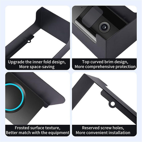 Metal Doorbell Cover Compatible with Doorbell,  Smart Garage Door Video Keypad Protector, Weatherproof Access Control Keypad Cover,