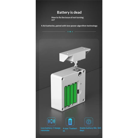 Drawer Lock  Works , Smart Cabinet Locks  Hidden Magnetic Lock Locker, for Secret Storage Compartment Furniture,NFC Wooden Cupboard Wardrobe