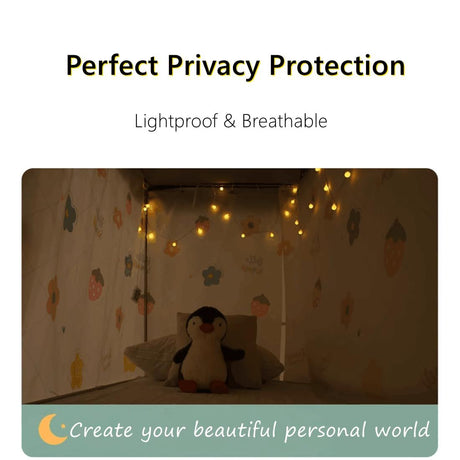 Students Dorm Bunk Bed Curtain Home Privacy Bed Shading Curtain Net Bed Cloth Dustproof Blackout Bed Canopy Bedding Curtain Students Dormitory Tent Lightproof Cloth Bedding Canopy Spread Curtain