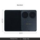 Bar Mat, Bar Accessories, Multifunctional Folding Cocktail Mat with Cutting Board, 18" X 12"(Black) Drying Mats,Bar Mat for Countertop,Bar Decorations for Home, Outdoor Bar Accessories,Travel