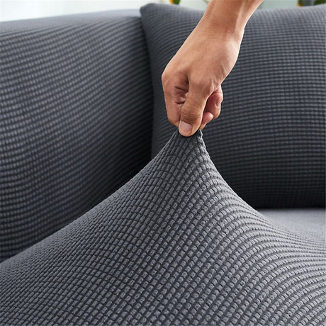 Easy-Going Waterproof Couch Cover,  Sofa Stretch Jacquard Slipcover, Leakproof Furniture Protector for Kids, Pets, Dog and Cat (Sofa,  Gray)