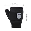 Heated Gloves for Women,Portable Heating Gloves with Digital Display,Rechargeable Heated Gloves,Smart Thermostatic Heated Fingerless,for Outdoor Work, Cycling, Skiing