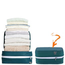 Travel Essentials Luggage Organizer l Self Compression Organizer for Travel l Overnight Trip, Road Trip, Beach, Cruise（L）