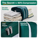 Travel Essentials Luggage Organizer l Self Compression Organizer for Travel l Overnight Trip, Road Trip, Beach, Cruise（L）