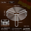Round Steamer Rack and Cooling Rack,Stainless Steel Pot Trivet, Cooking Rack,Wire Steamer Kettle Rack Holder, Air Fryer Cooking Steamer Rack for Baking Canning Cooking Steaming, 7.9''X2.8''