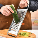Metal Stainless Steel Extra Course Handheld Non Slip Flat Grater Ideal for Vegetables, Cheese, Eggs