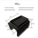 Sofa Armrest Organizer, Couch TV Remote Storage Organizer with Pockets for Recliner Armchair Snacks Glasses Smartphone Magazines Pouch (black)