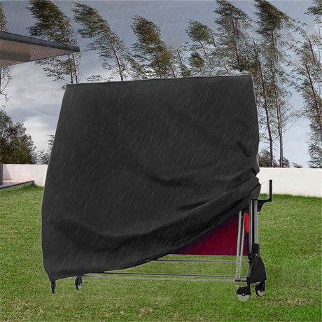 Terrace table tennis table cover waterproof table tennis table protection cover indoor and outdoor foldable table tennis cover（165*70*185CM）