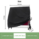Terrace table tennis table cover waterproof table tennis table protection cover indoor and outdoor foldable table tennis cover（165*70*185CM）