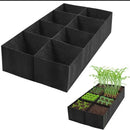 Raised Garden Bed, 128 Gallon 8 Grids Plant Grow Bags, 3 x 6 FT Planter Raised Beds for Growing Vegetables Potatoes Flowers, Rectangle Planting Container for Outdoor Gardening