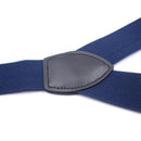Men's Suspender - Adjustable Y-Back Clip-On Suspenders for Men with Heavy Duty Strong Clips (navy blue)