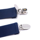 Men's Suspender - Adjustable Y-Back Clip-On Suspenders for Men with Heavy Duty Strong Clips (navy blue)