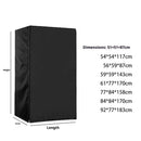 Upright Freezers Cover,Waterproof Outdoor Fridge Cover with Double Zipper for Compact Mini Freezer (210D：51*51*87cm,Black)