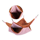 Double Layer Plush Squirrel Nest Bed Warm Sugar Glider Hammock for Pets Cozy Hanging Pet Bed Pink for Indoor Use