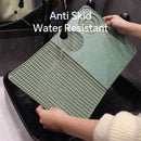 3-in-1 Bar Mat, Bar Accessories, Multifunctional Folding Cocktail Mat with Cutting Board, Drying Mats,Bar Mat for Countertops,Bar Decorations for Home,（dark green）
