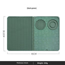 3-in-1 Bar Mat, Bar Accessories, Multifunctional Folding Cocktail Mat with Cutting Board, Drying Mats,Bar Mat for Countertops,Bar Decorations for Home,（dark green）