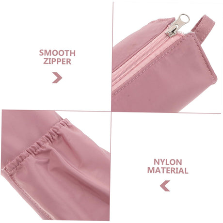 Hot Iron Holder & Mat, Heat Resistant Travel Bag for Curling Iron, Flat Iron - Hair Tool Organizer for Home, Travel (Pink)