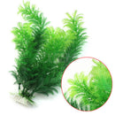 Pack of 2 Tall Plastic Aquarium Plants Large Fake Fish Tank Artificial Pond Aquarium Decor (Green Little Grass  30cm   )