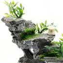 Artificial mountain view stone cave aquarium decoration fish tank decoration, hermit crab hiding place