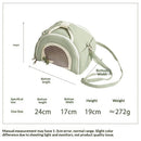 Hamster Carrier Guinea Pig Carrier Bag Small Animal Sugar Glider Pouch Gerbil Hedgehog Portable Travel Carrier Outdoor Hangbag Flying Squirrel Rat Carrier （matcha green）