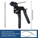 Cable Tie tool，Stainless Steel Zip Tie tool, Special Tool For Fastening And Cutting Metal Cable Ties. Stainless Steel Zip Tie Tool Used to Repair Fence, Pipe Wrap, Outdoor bundling