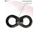 Swing Swivel 30KN Breaking Strength 360° Rotator Safety Rotational Device Hanging Accessory for Rock Climbing, Hanging Hammock, Web Tree Swing, Aerial Dance, Children's Swing Spinner Hanger