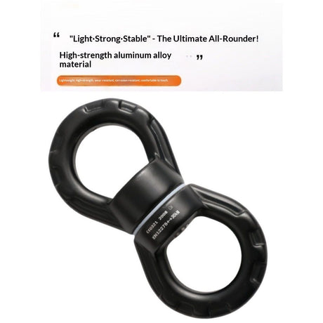 Swing Swivel 30KN Breaking Strength 360° Rotator Safety Rotational Device Hanging Accessory for Rock Climbing, Hanging Hammock, Web Tree Swing, Aerial Dance, Children's Swing Spinner Hanger