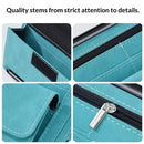 Car Sun Visor Organizer, Soft Leather Surface Eyeglasses Note Card Holder Car Storage Bag, Scratch-Resistant Waterproof Auto Sunshade Organizer Bag, Car Accessories (Blue)