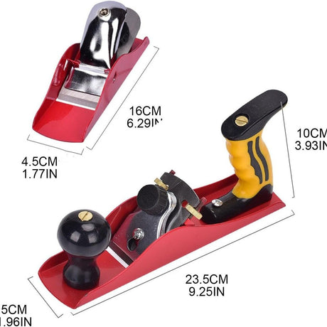 2pcs Adjustable Hand Planer  Wood Planer for Woodworking, Smoothing Bench Plane Jointer Plane for DIY Door Installation