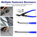 248Pcs Trim Removal Tool, Auto Push Pin Bumper Retainer Clip Set Fastener Terminal Remover Tool Adhesive Cable Clips Pry Kit Car Panel Radio Removal Auto Clip Pliers