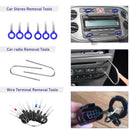 248Pcs Trim Removal Tool, Auto Push Pin Bumper Retainer Clip Set Fastener Terminal Remover Tool Adhesive Cable Clips Pry Kit Car Panel Radio Removal Auto Clip Pliers