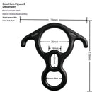 50 kN Climbing Rescue Figure 8 Descender Large Bent-Ear Rigging Plate Heavy Duty & High Strength Rappel Device Equipment for Rappelling Belaying Tree Climbing Aerial Silks Rigging