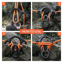 50 kN Climbing Rescue Figure 8 Descender Large Bent-Ear Rigging Plate Heavy Duty & High Strength Rappel Device Equipment for Rappelling Belaying Tree Climbing Aerial Silks Rigging