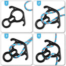 50 kN Climbing Rescue Figure 8 Descender Large Bent-Ear Rigging Plate Heavy Duty & High Strength Rappel Device Equipment for Rappelling Belaying Tree Climbing Aerial Silks Rigging