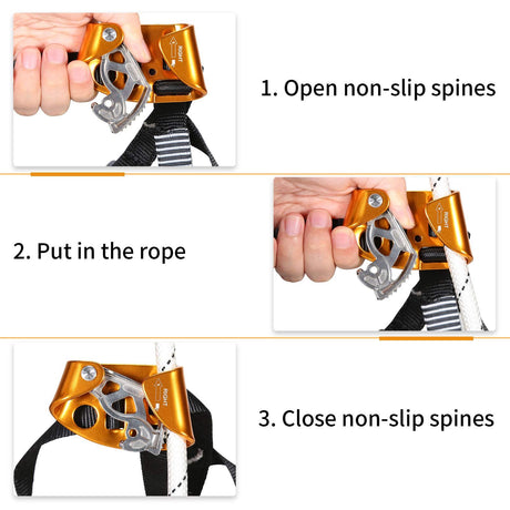 Foot Ascender Outdoor Mountaineering Tree Arborist Climbing Rappelling Equip Right Foot Ascender Climbing Mountaineering Tree Arborist,